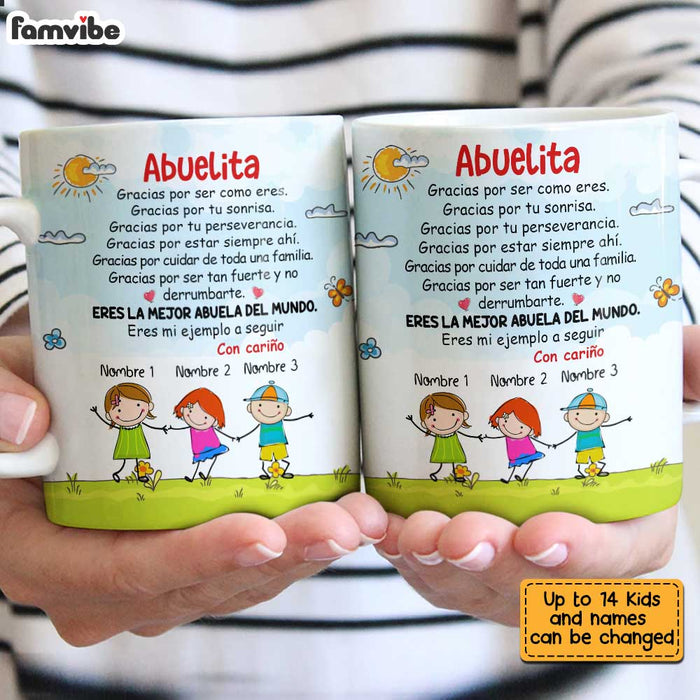 Personalized Mom Grandma Mamá Abuela Gracias Spanish Mug AP282 30O34 1