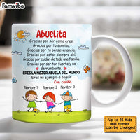 Personalized Mom Grandma Mamá Abuela Gracias Spanish Mug AP282 30O34 thumb 1