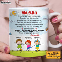 Personalized Mom Grandma Mamá Abuela Gracias Spanish Mug AP282 30O34 thumb 1