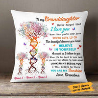 Personalized Grandma Granddaughter Mom Daughter Pillow MR41 26O58 thumb 1