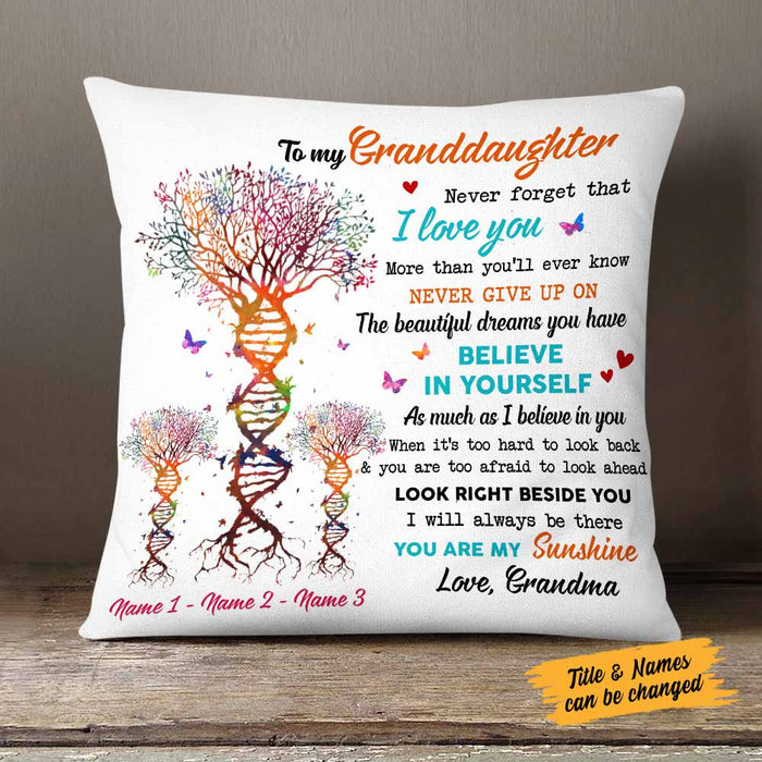 Personalized Grandma Granddaughter Mom Daughter Pillow MR41 26O58 1