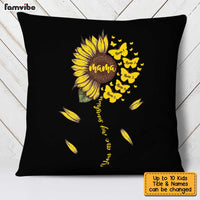 Personalized Mom Grandma Sunflower Pillow AP21 95O36 thumb 1