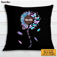 Personalized Mom Grandma Sunflower Pillow AP21 95O36 thumb 1