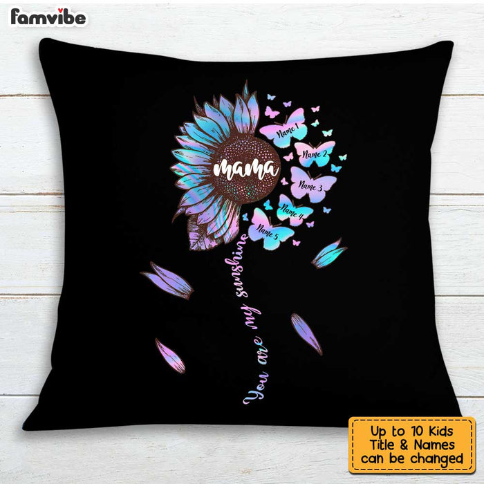 Personalized Mom Grandma Sunflower Pillow AP21 95O36 1