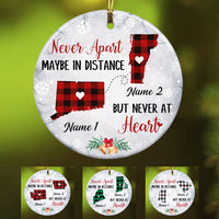 Personalized Never Apart Long Distance Ornament SB224 30O34 thumb 1