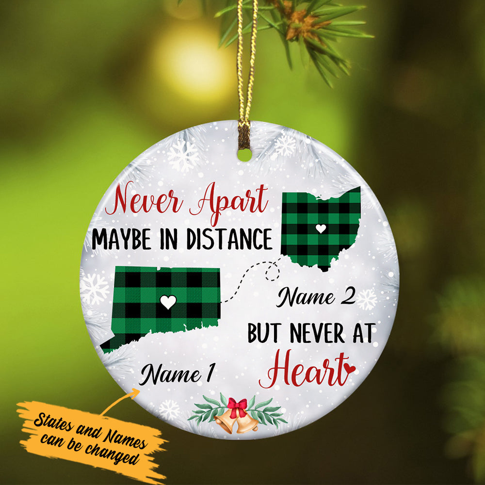 Personalized Never Apart Long Distance Ornament SB224 30O34