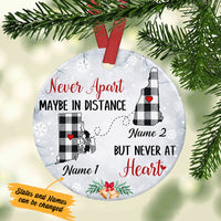 Personalized Never Apart Long Distance Ornament SB224 30O34 thumb 1
