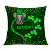 Personalized Patrick's Day Mom Grandma Elephant Pillow JR74 23O36 1