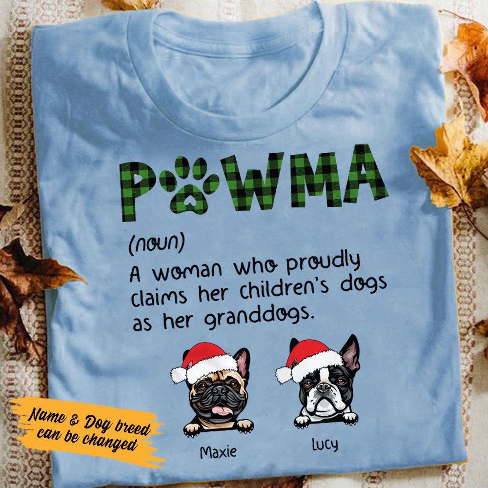 Personalized Pawma Definition Grandma Dog Christmas T Shirt OB232 30O58