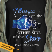 Personalized See You On The Other Side Dad Memorial T Shirt JL292 29O36 thumb 1
