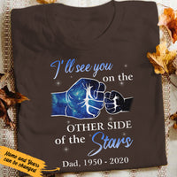Personalized See You On The Other Side Dad Memorial T Shirt JL292 29O36 thumb 1