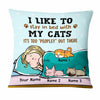 Personalized Cat Mom Stay In Bed With My Cat Pillow  JR131 29O47 1