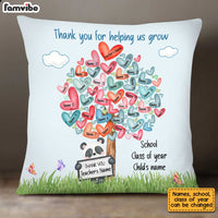 Personalized Teacher Tree Of Heart Pillow MY312 95O34 (Insert Included) thumb 1
