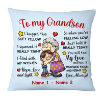 Personalized To My Grandson Pillow MR151 29O47 thumb 1