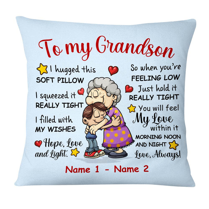 Personalized To My Grandson Pillow MR151 29O47 1