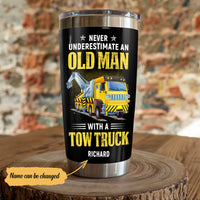 Personalized Tow Truck Steel Tumbler JN221 87O61 thumb 1