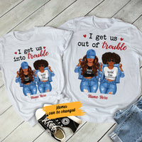 Personalized Trouble BWA Friends Couple T Shirt SB113 85O57 thumb 1