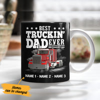 Personalized Trucker Dad Mug DB11 87O36 thumb 1