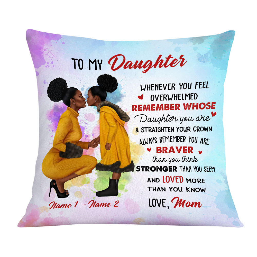 Personalized BWA Granddaughter Daughter Mom Grandma Pillow DB181 26O36
