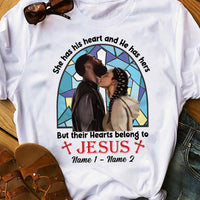 Personalized Belong To Jesus BWA Couple Christian T Shirt SB172 29O36 thumb 1