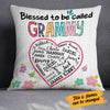 Personalized Blessed To Be Called Grandma Word Art Pillow FB261 30O34 (Insert Included) 1