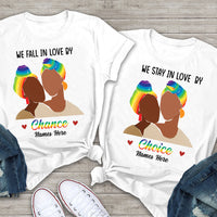 Personalized By Choice LGBT Lesbian Couple T Shirt SB161 65O58 thumb 1