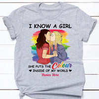 Personalized Colour LGBT Lesbian Love T Shirt SB151 65O53 thumb 1