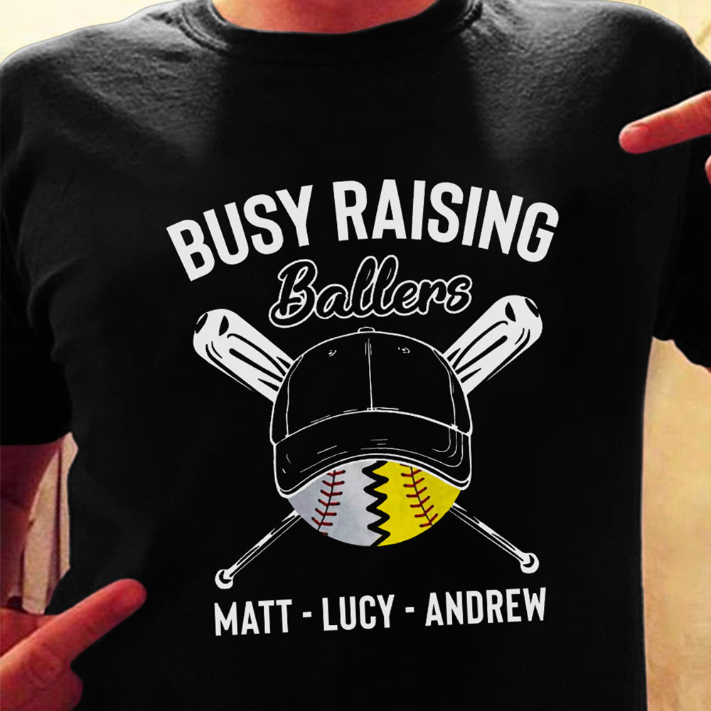 Personalized Dad Baseball Softball  Black T Shirt MY122 85O36