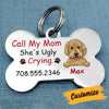 Personalized Dog Mom Dog Lost Bone Pet Tag OB276 81O34 1