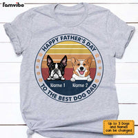 Personalized Dog Dad Happy Father's Day T Shirt AP223 67O34 thumb 1