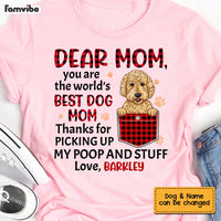 Personalized Dog Mom Thanks For Picking Up Stuff Buffalo Plaid Shirt - Hoodie - Sweatshirt SB241 58O34 thumb 1