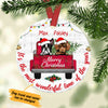 Personalized Dog  Red Truck Christmas The Most Wonderful Time  Ornament OB22 87O34 1