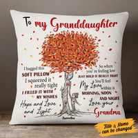 Personalized Fall Halloween Grandma Granddaughter Mom Daughter Pillow AG105 26O53 (Insert Included) thumb 1