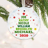 Personalized Family Christmas Tree Ornament OB122 95O60 1