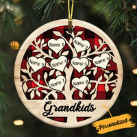 Personalized Family Christmas Circle Ornament OB301 95O36 thumb 1