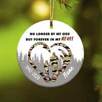 Personalized Forever In My Heart Dad Memorial Hunting Ornament OB61 26O60 thumb 1