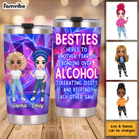 Personalized Friendship Sisters Here's To Another Year Of Bonding Steel Tumbler DB173 58O53 thumb 1
