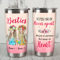 Personalized Girl Friends Besties Forever Steel Tumbler AG51 67O36 thumb 1