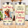 Personalized Girl Friends Cupcake And Frosting Steel Tumbler AG53 26O57 1