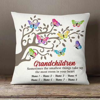 Personalized Grandma Butterfly Family Tree  Pillow OB55 65O58 (Insert Included)