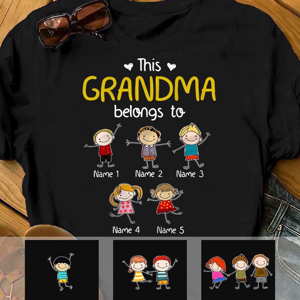 Personalized Grandma  T Shirt MY111 81O34