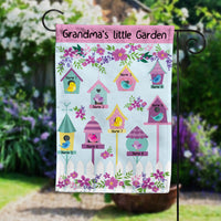 Personalized Grandma Little Bird Gardening Garden Flag JL74 95O58 thumb 1