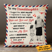 Personalized Grandpa Grandma Mom Granddaughter Daughter Grandson Pillow MR162 95O60 thumb 1