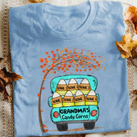 Personalized Grandma Fall Candy Corn T Shirt JL272 30O36 thumb 1