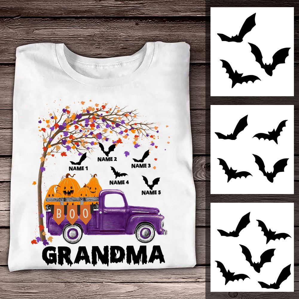 Personalized Mom Grandma Halloween T Shirt JL271 95O36