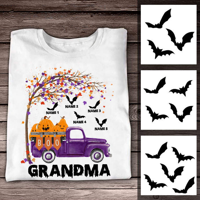 Personalized Mom Grandma Halloween T Shirt JL271 95O36 1