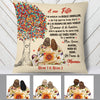 Personalized Daughter Fille French Tree Hug Pillow AP55 30O60 (Insert Included) 1