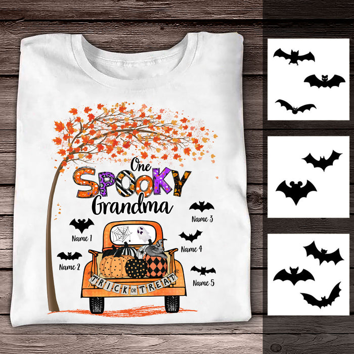 Personalized Mom Grandma Spooky Halloween T Shirt JL273 30O53 1