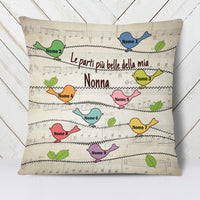 Personalized My Blessings Call Me Mom Grandma Italian Mamma Nonna Pillow AP1212 95O34 (Insert Included) thumb 1