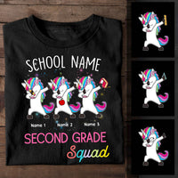 Personalized Teacher Squad Besties Unicorn T Shirt JN281 95O58 thumb 1